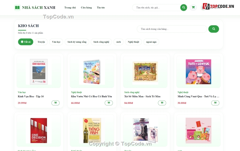 Website bán hàng trực tuyến,sách bán,bán